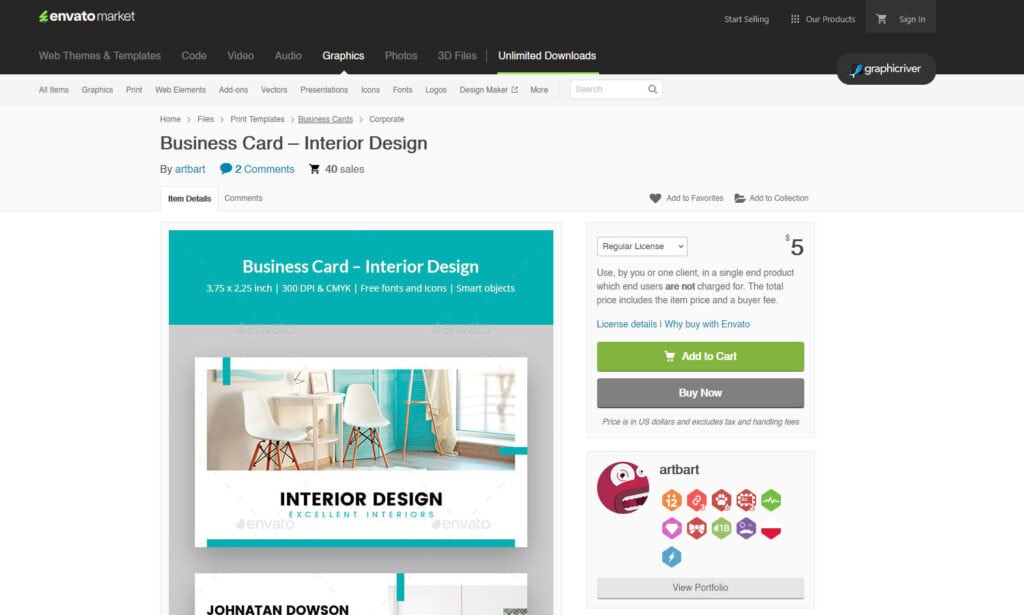 home staging business card design